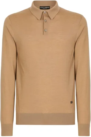 Dolce & Gabbana Playera tipo polo con etiqueta del logo