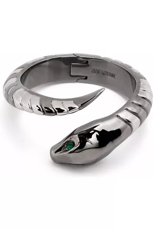 Zadig & Voltaire Pulsera cruzada con diseño de serpiente