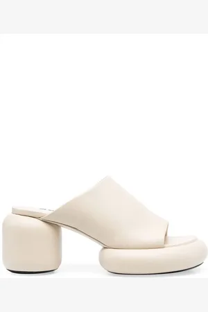 Jil Sander Sandalias con tacón cuadrado de 45mm