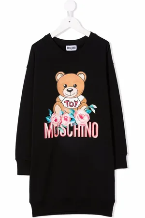 Moschino Vestido estilo suéter con estampado gráfico