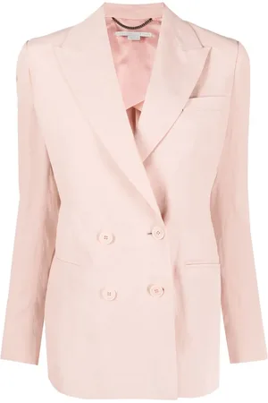 Stella McCartney Blazer con solapas de pico y doble botonadura