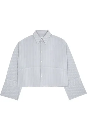 Maison Margiela Camisa corta con rayas estampadas