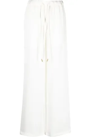 Cult Gaia Pantalones rectos con cordones en la pretina