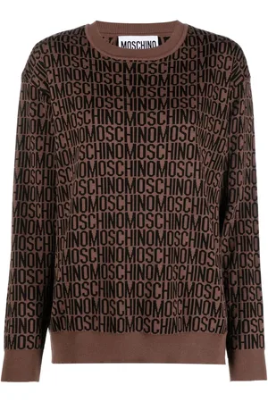 Moschino Sudadera con cuello redondo y logo estampado