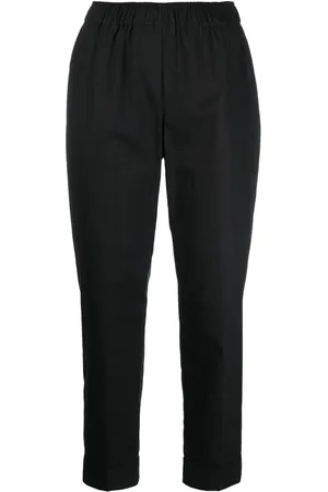 SEMICOUTURE Pantalones capri con diseño elástico