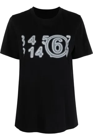 Maison Margiela Playera Zoom con motivo de números