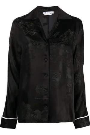 OFF-WHITE Camisa satinada en jacquard