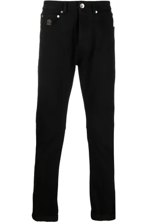 Brunello Cucinelli Jeans slim con efecto lavado