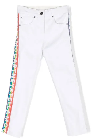 Stella McCartney Jeans rectos con banda y logo