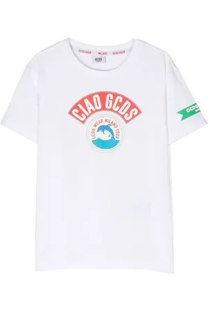 GCDS Playera manga corta con logo estampado