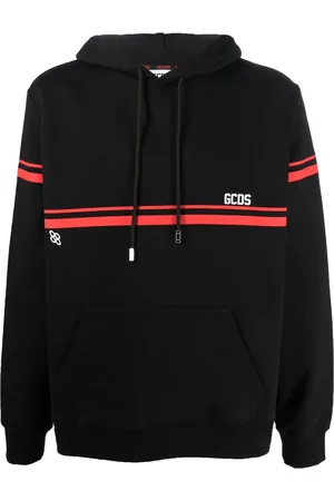GCDS Hoodie con detalle de rayas