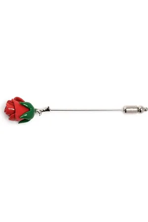 Tateossian Prendedor con diseño de rosa