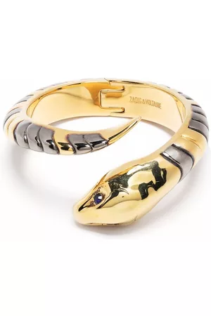 Zadig & Voltaire Pulsera cruzada con diseño de serpiente