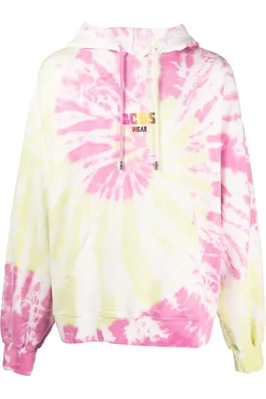 GCDS Hoodie con logo y estampado tie-dye