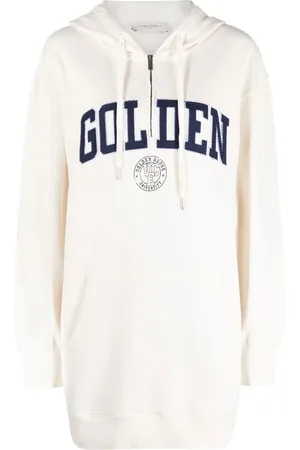 Golden Goose Vestido estilo hoodie con aplique del logo