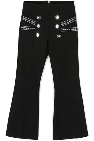 Balmain Leggins acampanados con logo estampado