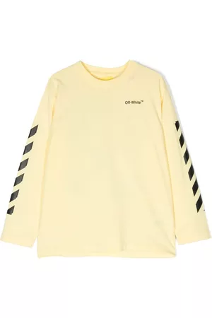 OFF-WHITE Playera manga larga con logo estampado