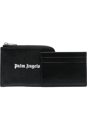 Palm Angels Cartera con cierre y logo estampado