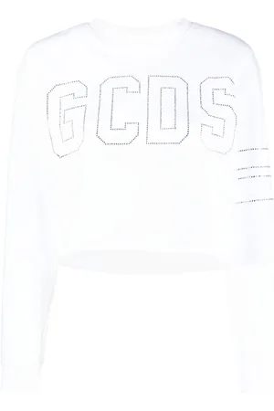 GCDS Sudadera corta con aplique del logo