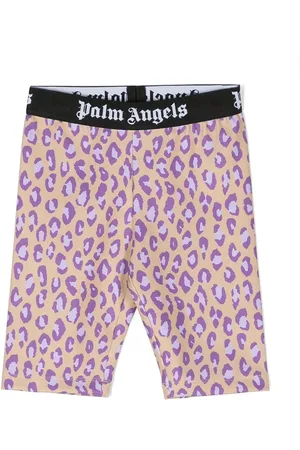 Palm Angels Leggins con estampado de leopardo