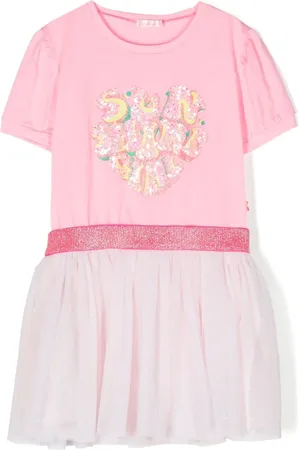 Billieblush Vestido manga corta con detalles de lentejuelas