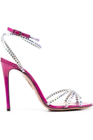 Aquazzura Sandalias con detalles de gema y tacón de 110mm