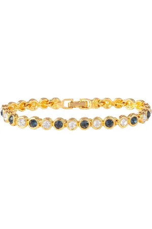 Susan Caplan Pulsera Tennis con detalles de cristal 1990