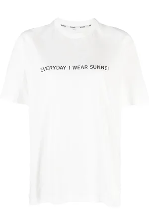SUNNEI Playera con eslogan estampado