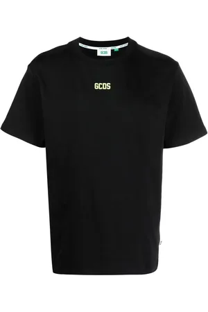 GCDS Playera con logo estampado y cuello redondo