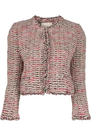 Isabel Marant Chamarra de bouclé con cuello redondo