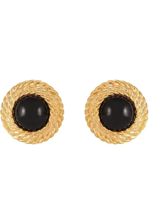Susan Caplan Aretes de clip con detalle retorcido 1990