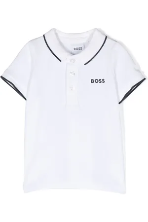 HUGO BOSS Playera tipo polo con logo estampado