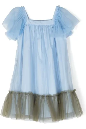 Il gufo Vestido con capas de tul