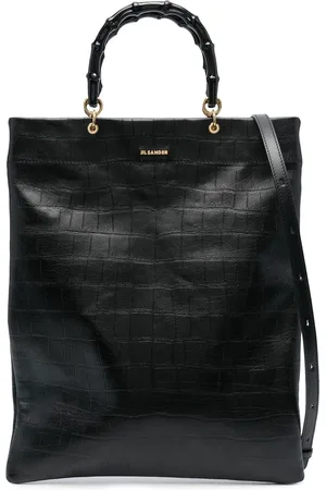 Jil Sander Tote con efecto de piel de cocodrilo
