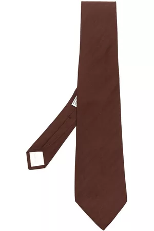 Yves Saint Laurent Corbata de seda con motivo de rayas 1990 pre-owned
