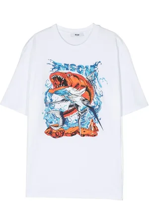 Msgm Playera con estampado gráfico
