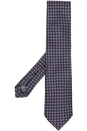 Dunhill Corbata de seda con estampado abstracto
