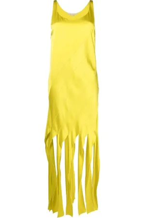 Stella McCartney Vestido sin mangas con detalles de flecos