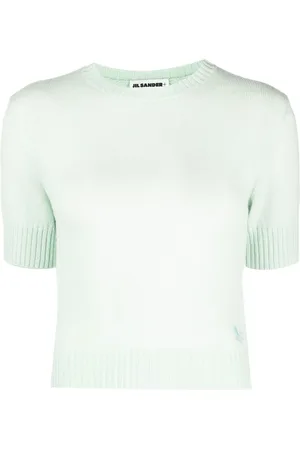 Jil Sander Top tejido con cuello redondo