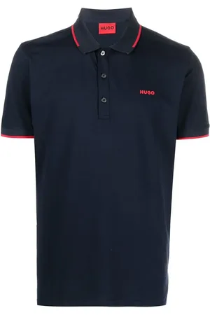 HUGO BOSS Playera tipo polo con logo estampado