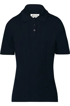 Maison Margiela Playera tipo polo tejida con cuatro costuras