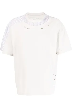 Feng Chen Wang Playera con logo estampado en el pecho