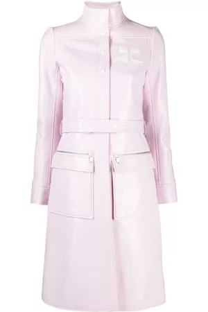 Courrèges Gabardina con aplique del logo