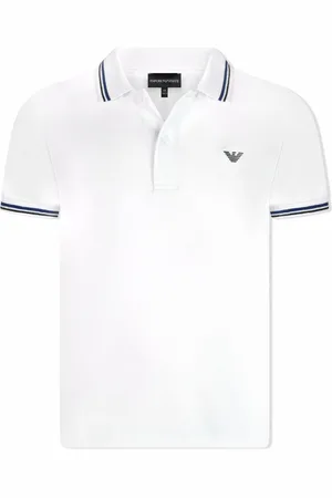 Emporio Armani Playera tipo polo con logo estampado
