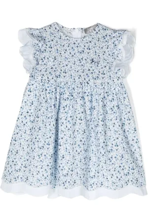 Il gufo Vestido con volantes y estampado floral