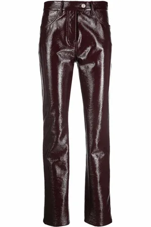 Courrèges Pantalones rectos con diseño de cinco bolsillos