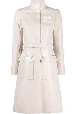 Courrèges Gabardina con aplique del logo
