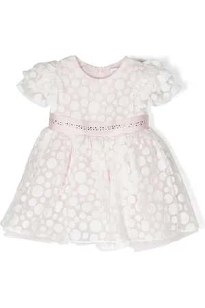 MONNALISA Vestido con estampado de lunares y volantes