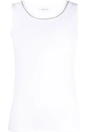 Fabiana Filippi Camiseta con ribete de cadena