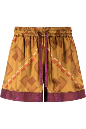 PIERRE-LOUIS MASCIA Shorts Aloe con estampado geométrico